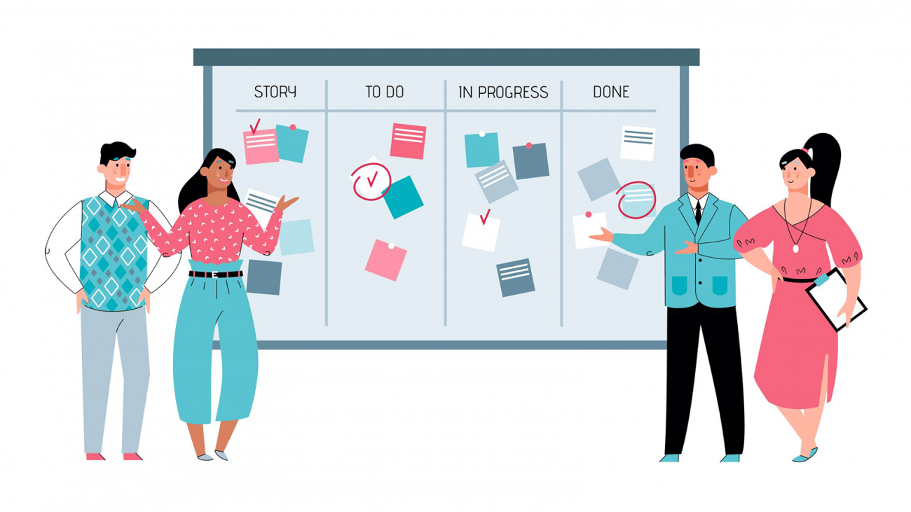 Scrum-versus-Kanban-Board