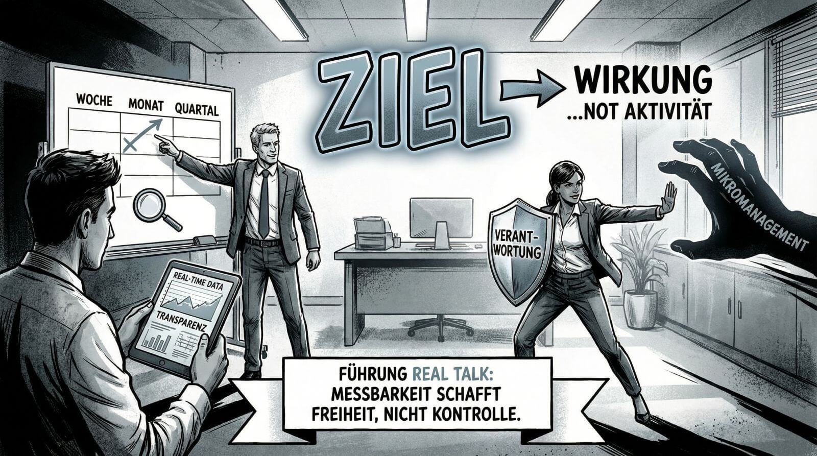 Selbstorganisierte Teams steuern mit Wirksamkeit